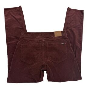 Faherty Pants Mens 31 X 31 Burgundy Corduroy Regular 5-Pocket Stretch Flat Front